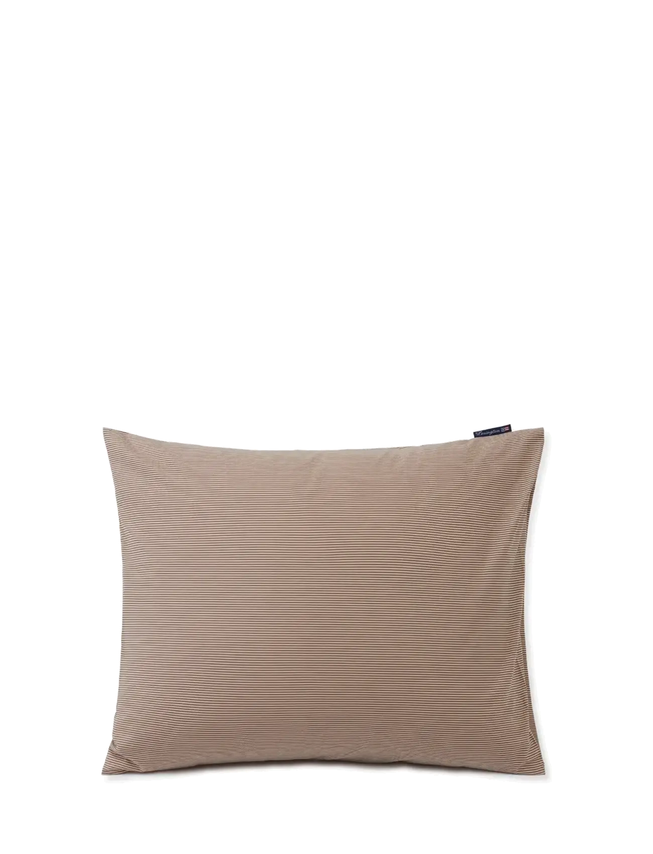 Lexington Home Beige/Dk Gray Striped Cotton Poplin Pillowcase - Pillow cases - BEIGE/DK GRAY / beige