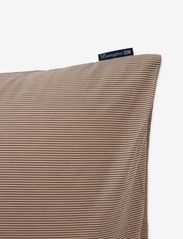 Lexington Home - Beige/Dk Gray Striped Cotton Poplin Pillowcase - kussenslopen - beige/dk gray - 2