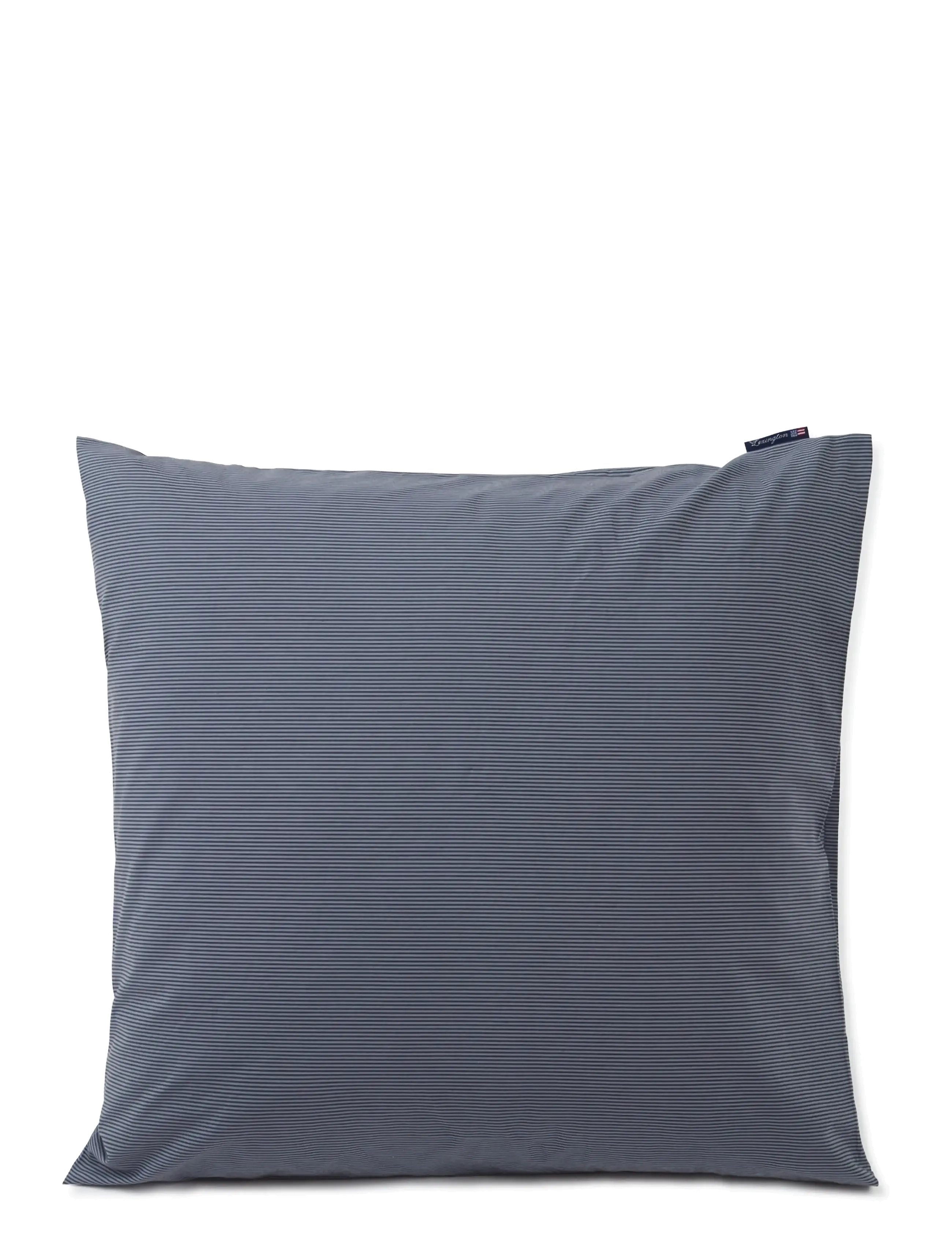 Lexington Home Steel Blue/Dk Gray Striped Cott Poplin Pillowcase - Tekstiler - STEEL BLUE/DK GRAY / navy