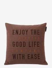 Good Life Herringbone Cotton Flannel Pillow Cover - BEIGE