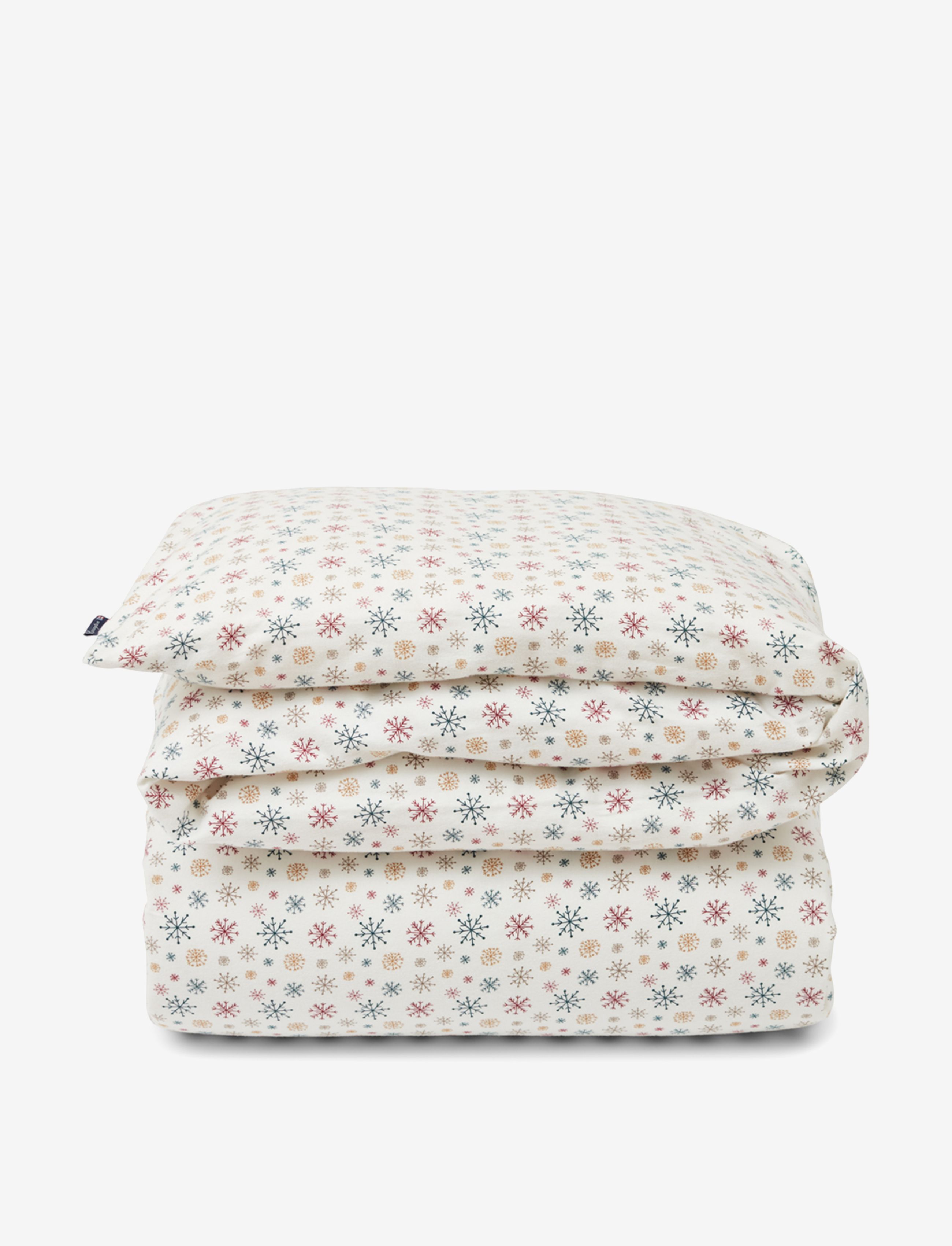 Lexington Home White/Multi Snowflake Printed Flannel Set - Gaver - WHITE MULTI / multi