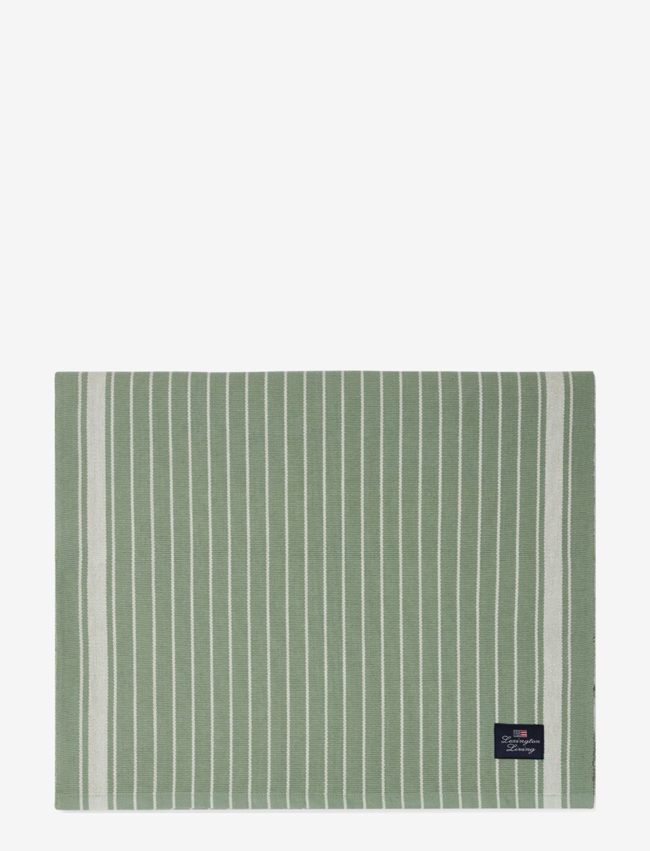 Lexington Home - Striped Organic Cotton Rips Runner - green/white - 0