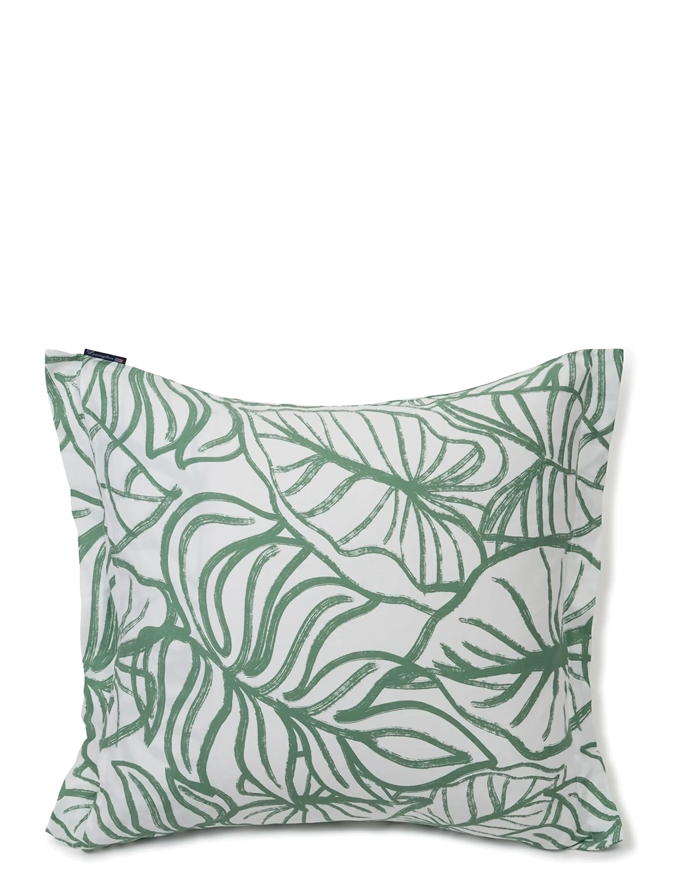 Lexington Home - White/Green Printed Cotton Sateen Pillowcase - white/green - 1