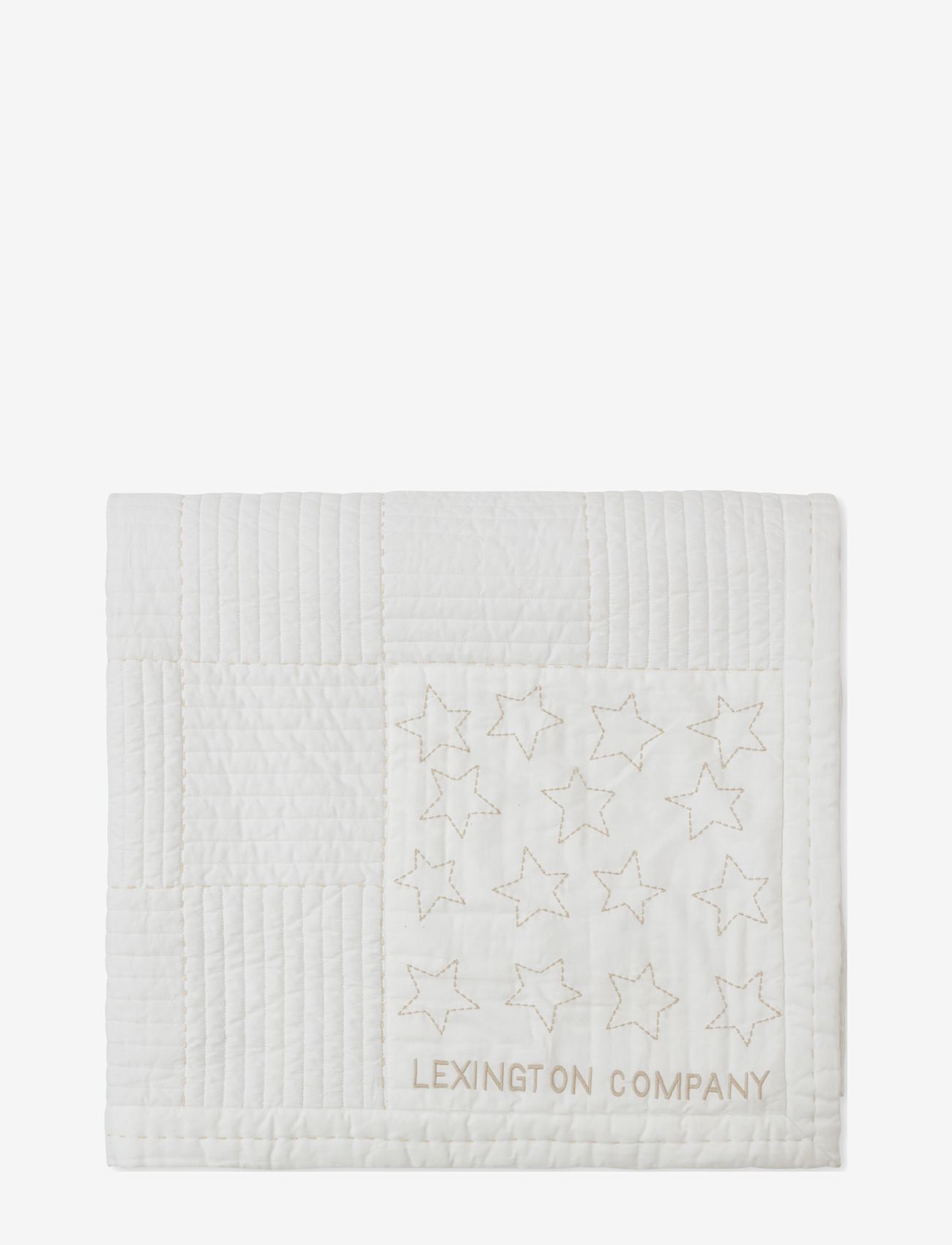 Lexington Home - Quilted Embroidered Cotton Twill Bedspread - voodipesu - white - 0