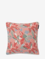Lexington Home - Flower Printed Recycled Cotton Canvas Pillow Cover - padjakatted - coral/blue - 0