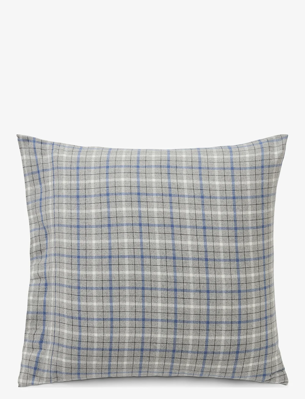 Lexington Home - Gray/Blue Checked Cotton Flannel Pillowcase - nach preis einkaufen - gray melange/blue/white - 0