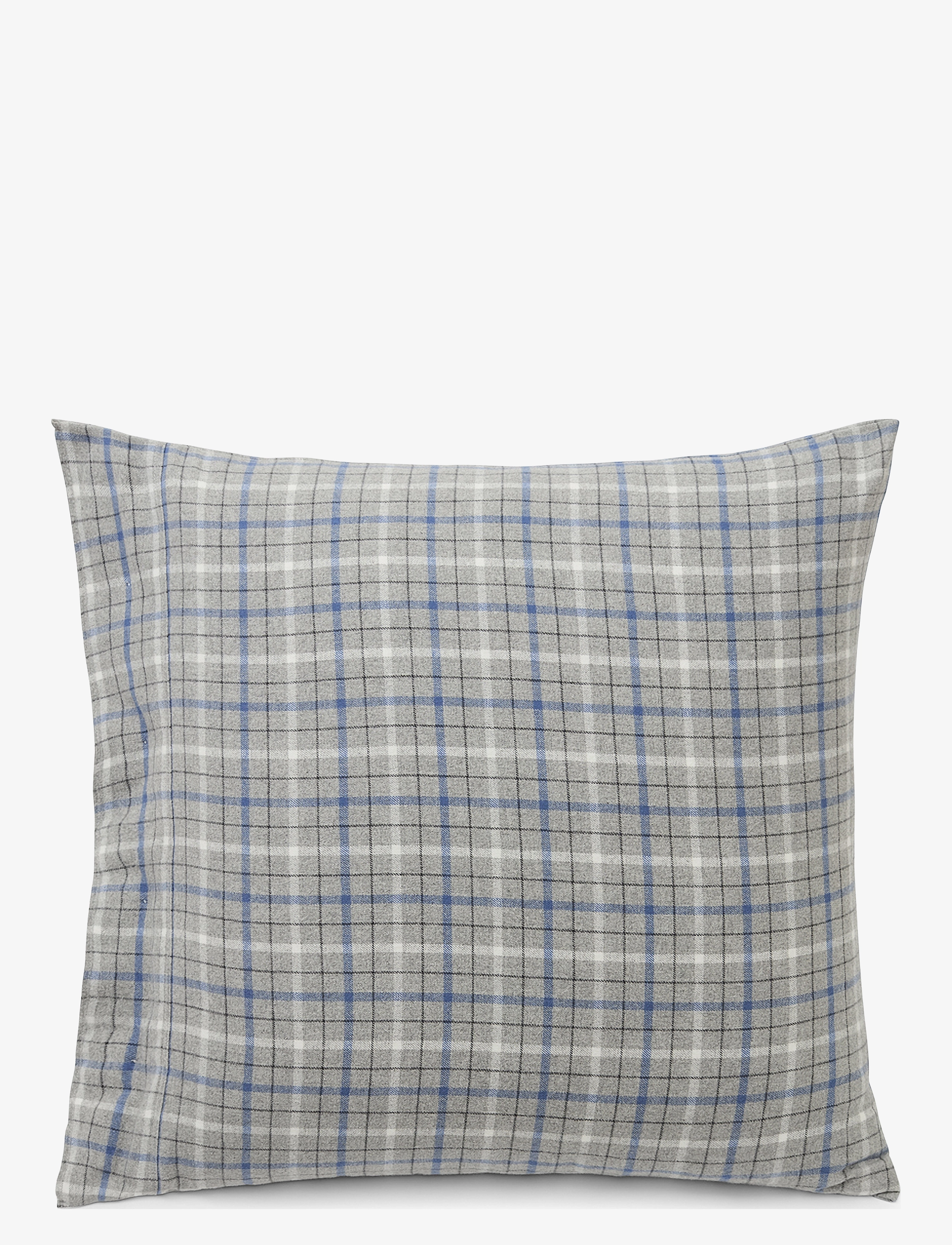 Lexington Home Gray/Blue Checked Cotton Flannel Pillowcase - 4 for 3 - GRAY MELANGE/BLUE/WHITE / multi