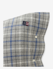 Lexington Home - Gray/Blue Checked Cotton Flannel Pillowcase - laagste prijzen - gray melange/blue/white - 2
