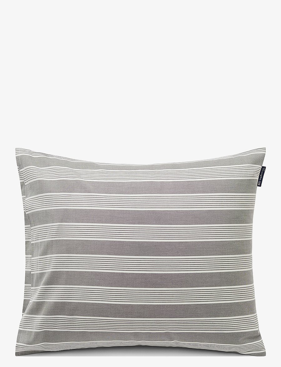 Lexington Home - Gray/White Striped Lyocell/Cotton Pillowcase - kopfkissenbezüge - gray/off white - 2