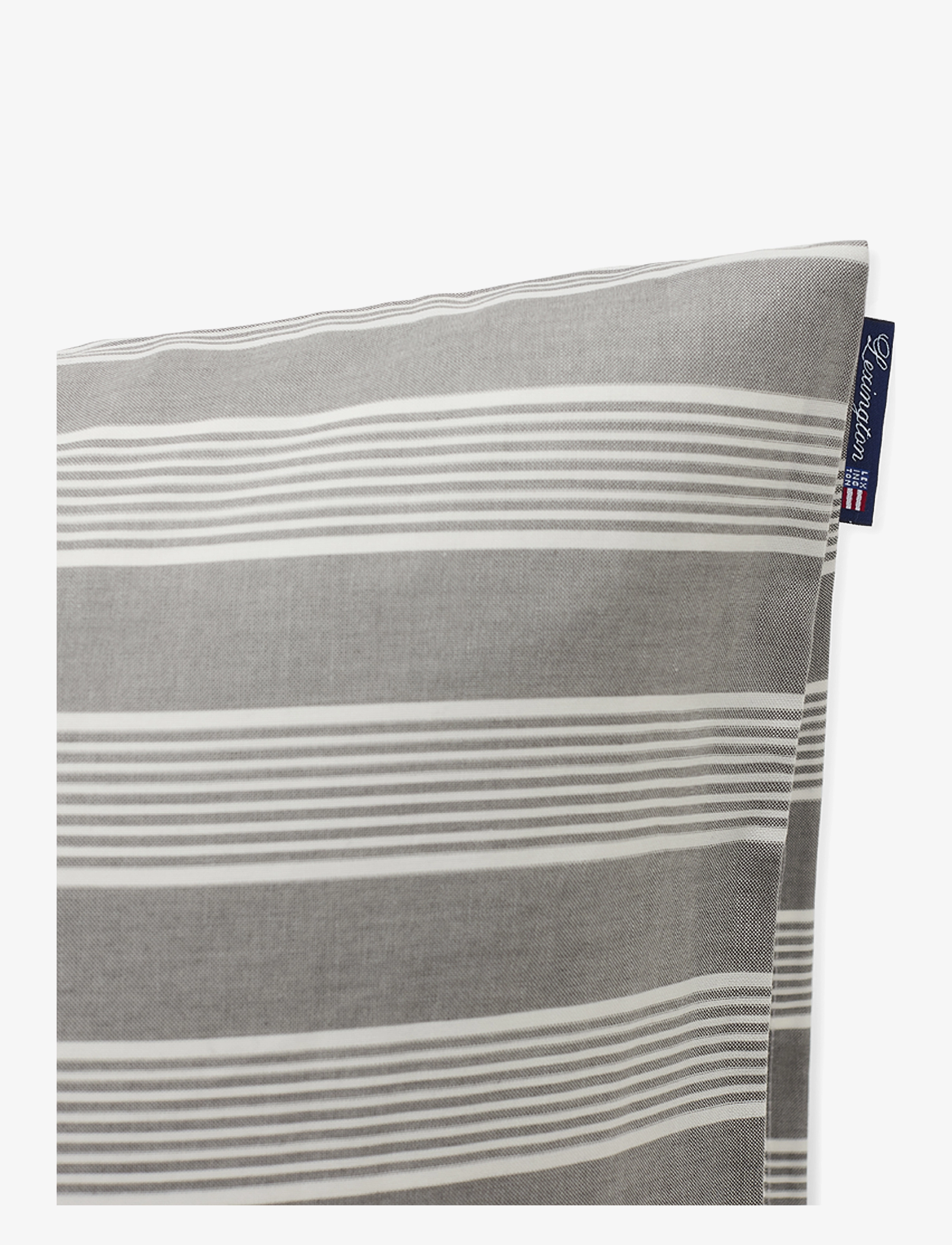 Lexington Home - Gray/White Striped Lyocell/Cotton Pillowcase - pudebetræk - gray/off white - 3