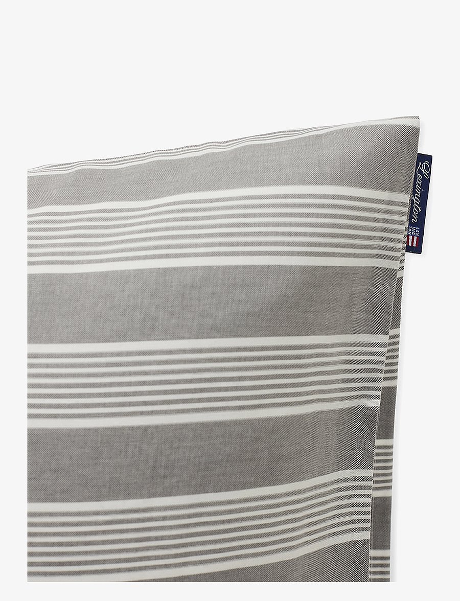 Lexington Home - Gray/White Striped Lyocell/Cotton Pillowcase - kopfkissenbezüge - gray/off white - 3