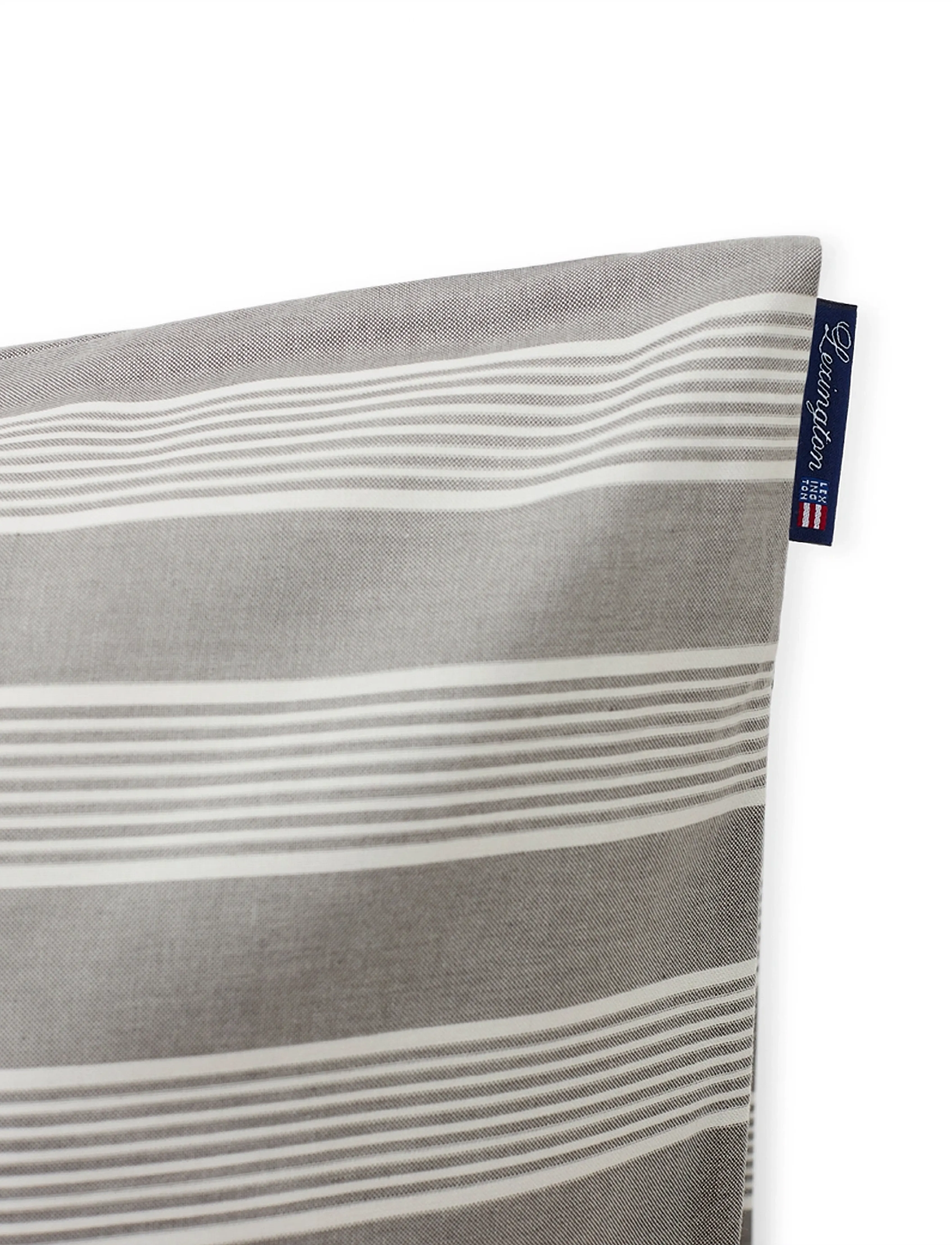 Lexington Home - Gray/White Striped Lyocell/Cotton Pillowcase - pudebetræk - gray/off white - 4