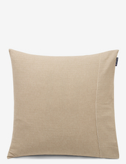 Herringbone Cotton/Cashmere Flannel Pillowcase - BEIGE/OFF WHITE