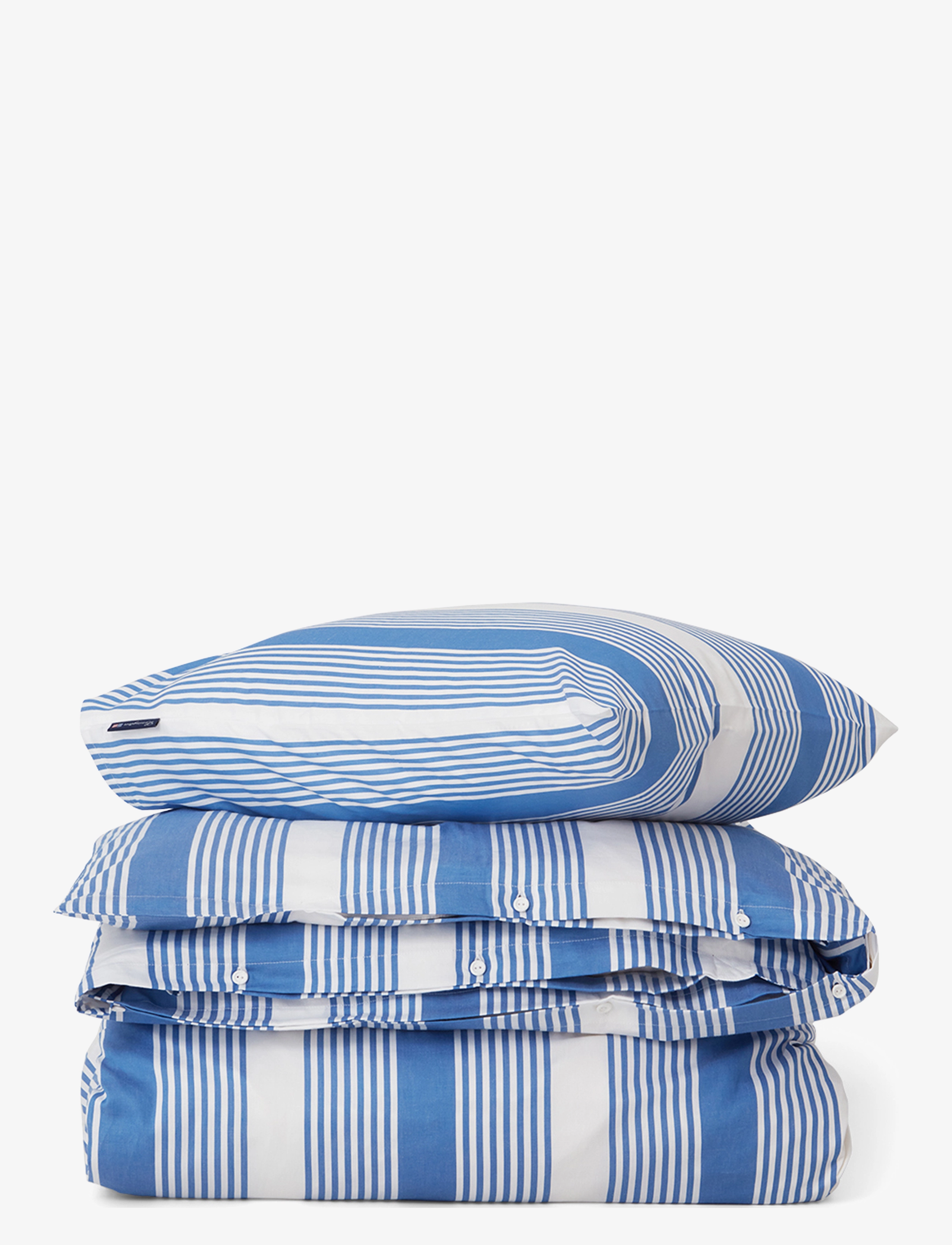 Lexington Home Blue/White Striped Cotton Sateen Bed Set - Alla produkter - BLUE/WHITE / multi