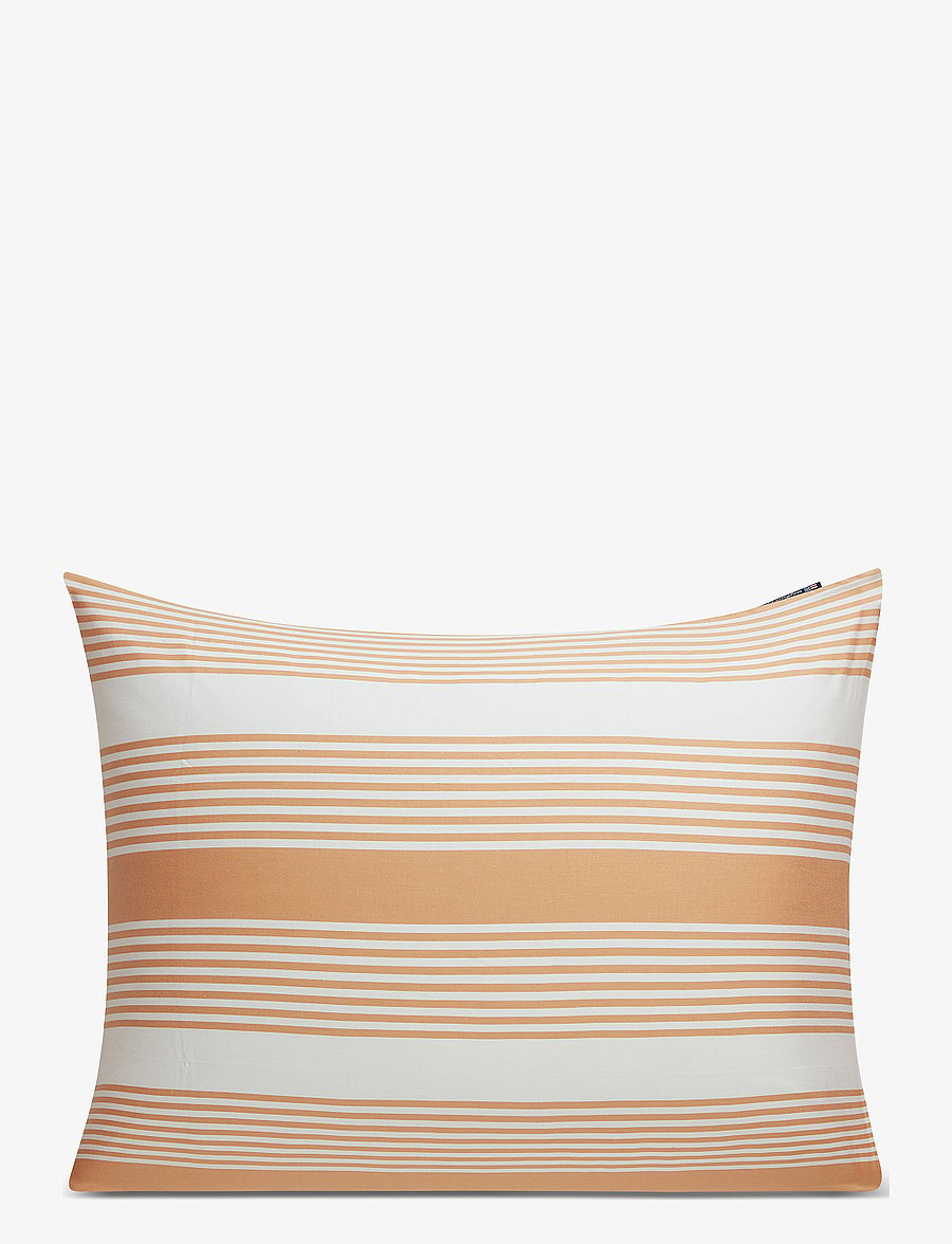 Lexington Home - Beige/White Striped Cotton Sateen Pillowcase - laveste priser - beige/white - 0
