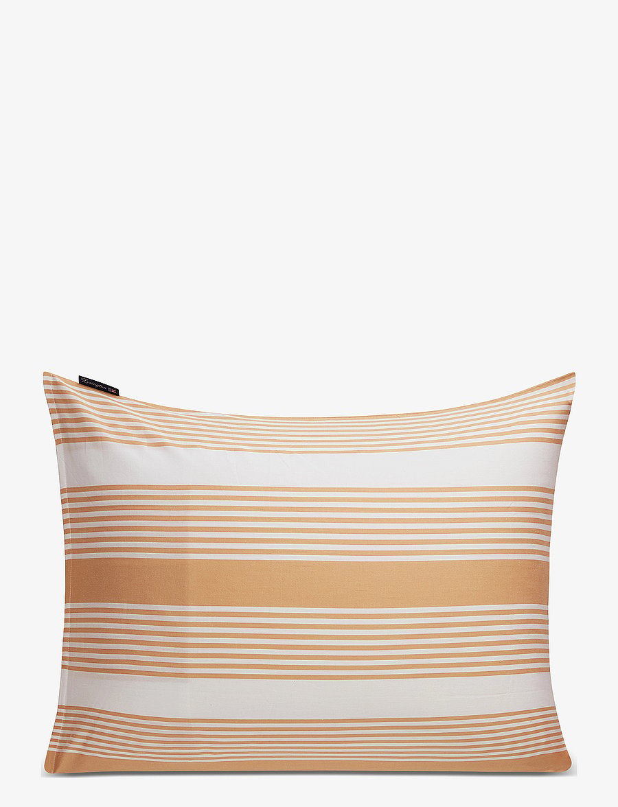Lexington Home - Beige/White Striped Cotton Sateen Pillowcase - laveste priser - beige/white - 1