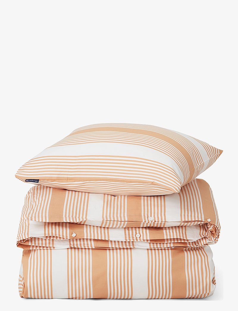 Lexington Home - Beige/White Striped Cotton Sateen Bed Set - köp efter pris - beige/white - 0