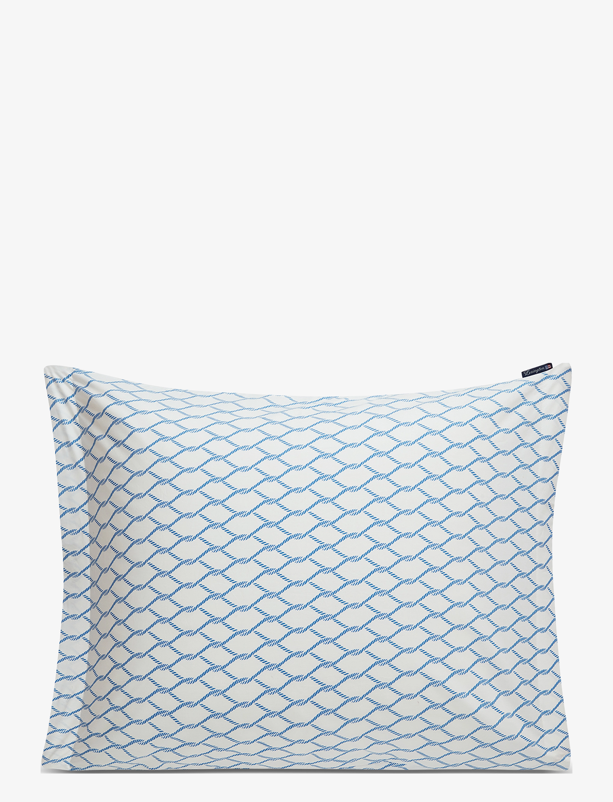 Lexington Home White/Blue Rope Printed Cotton Poplin Pillowcase - Presenter - WHITE/BLUE / blue