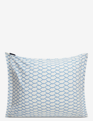 Lexington Home - White/Blue Rope Printed Cotton Poplin Pillowcase - laagste prijzen - white/blue - 1