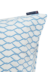 Lexington Home - White/Blue Rope Printed Cotton Poplin Pillowcase - laagste prijzen - white/blue - 2