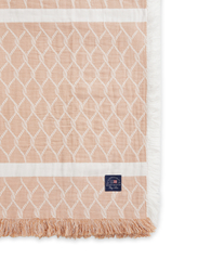 Lexington Home - Striped Rope Structured Cotton Bedspread - soveværelsestekstiler - beige/white - 2