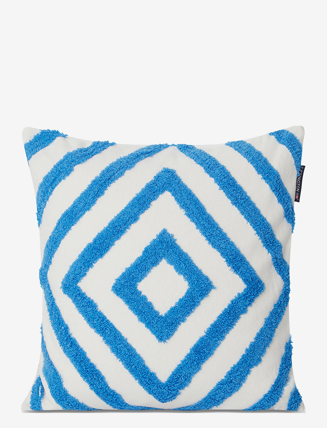Lexington Home - Rug Graphic Recycled Cotton Canvas Pillow Cover - kussenhoezen - white/blue - 0