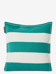 Lexington Home - Block Stripe Printed Recycled Cotton Pillow Cover - kussenhoezen - green/white - 0
