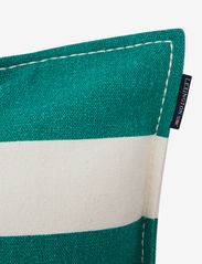 Lexington Home - Block Stripe Printed Recycled Cotton Pillow Cover - kussenhoezen - green/white - 2