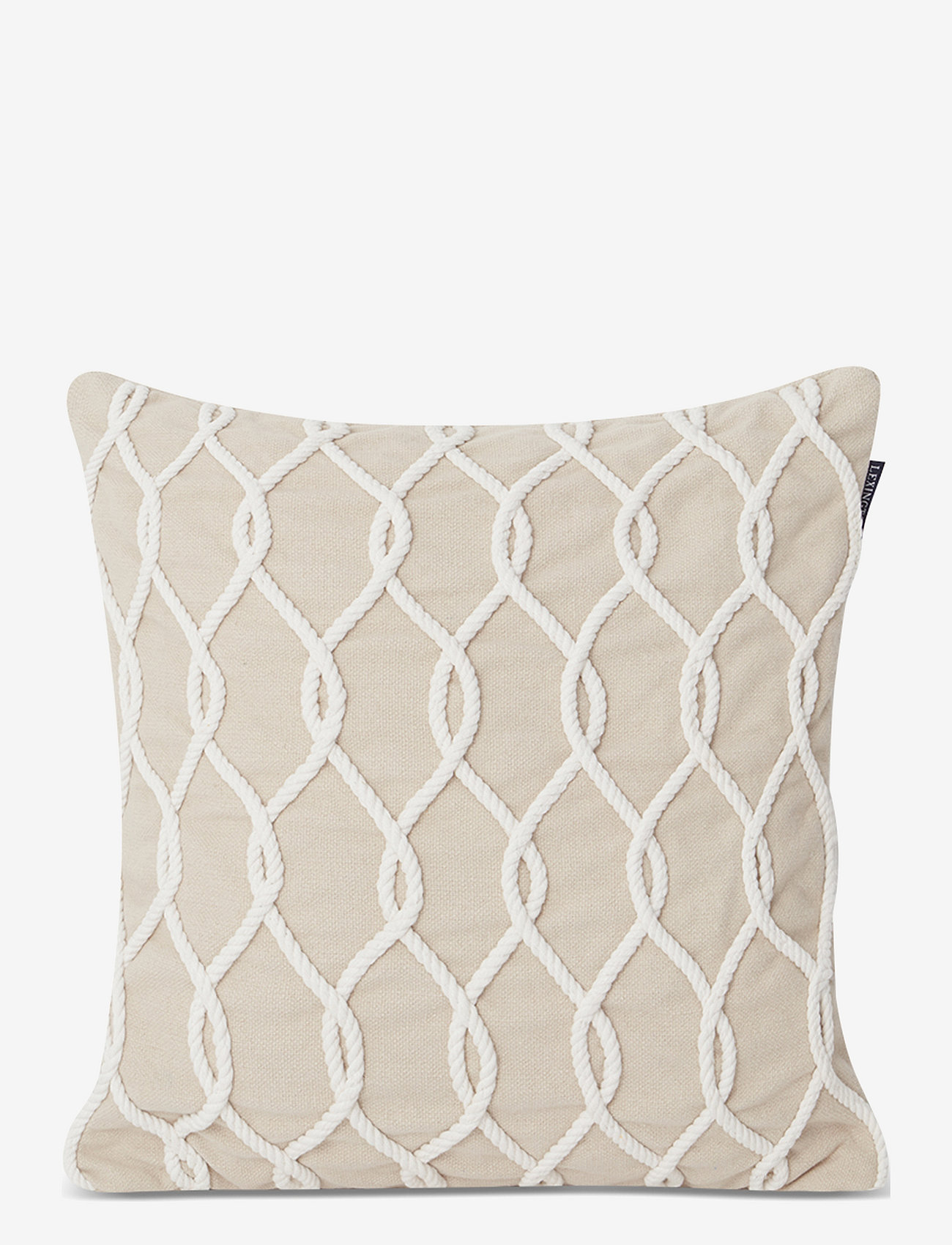 Lexington Home - Rope Deco Recycled Cotton Canvas Pillow Cover - kussenhoezen - lt beige/white - 0