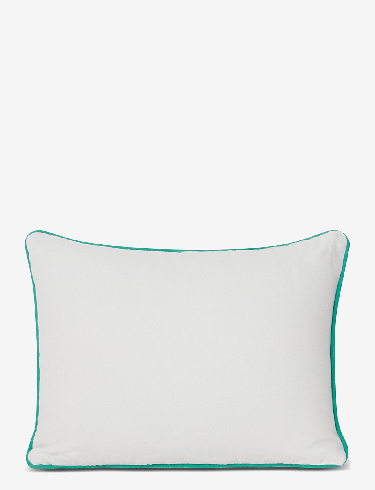 Lexington Home - Beach Club Small Embroidered Organic Cotton Pillow - kussenhoezen - white/blue/green - 1