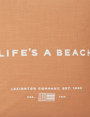 Lexington Home - Life´s A Beach Embroidered Cotton Pillow Cover - tyynynpäälliset - beige/white - 3