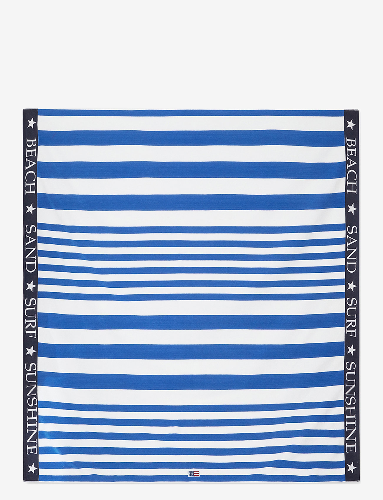 Lexington Home - Striped Cotton Terry Family Beach Towel - bathroom textiles - blue/white - 0