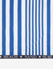 Lexington Home - Striped Cotton Terry Family Beach Towel - bathroom textiles - blue/white - 2