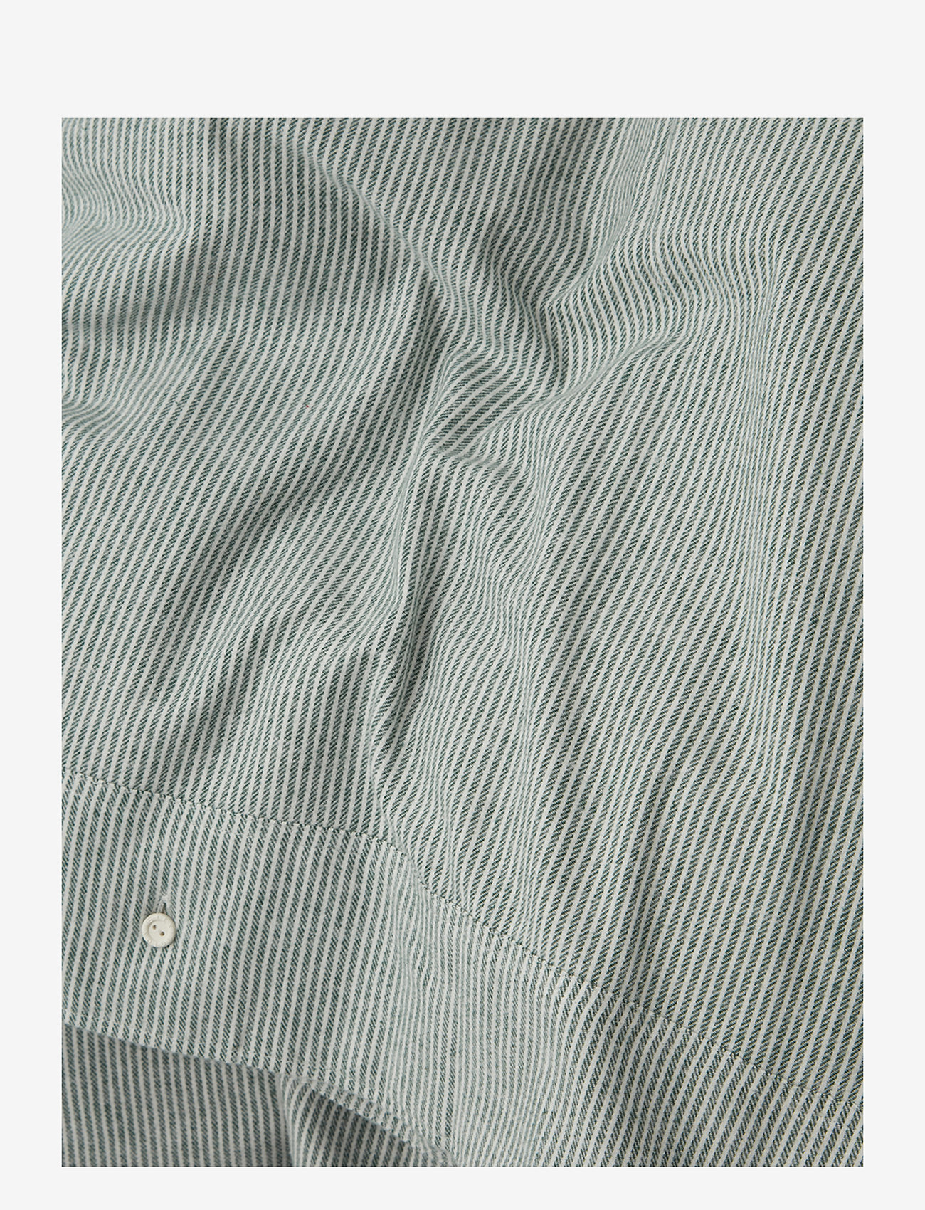 Lexington Home - Striped Cotton Flannel Bed Set - green/off white - 2