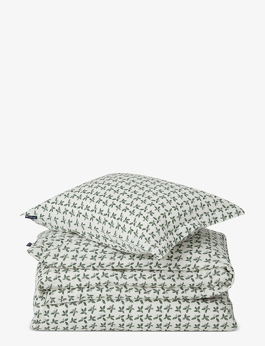 Lexington Home - Holly Printed Cotton Sateen Bed Set - voodiriiete komplektid - white/green - 0