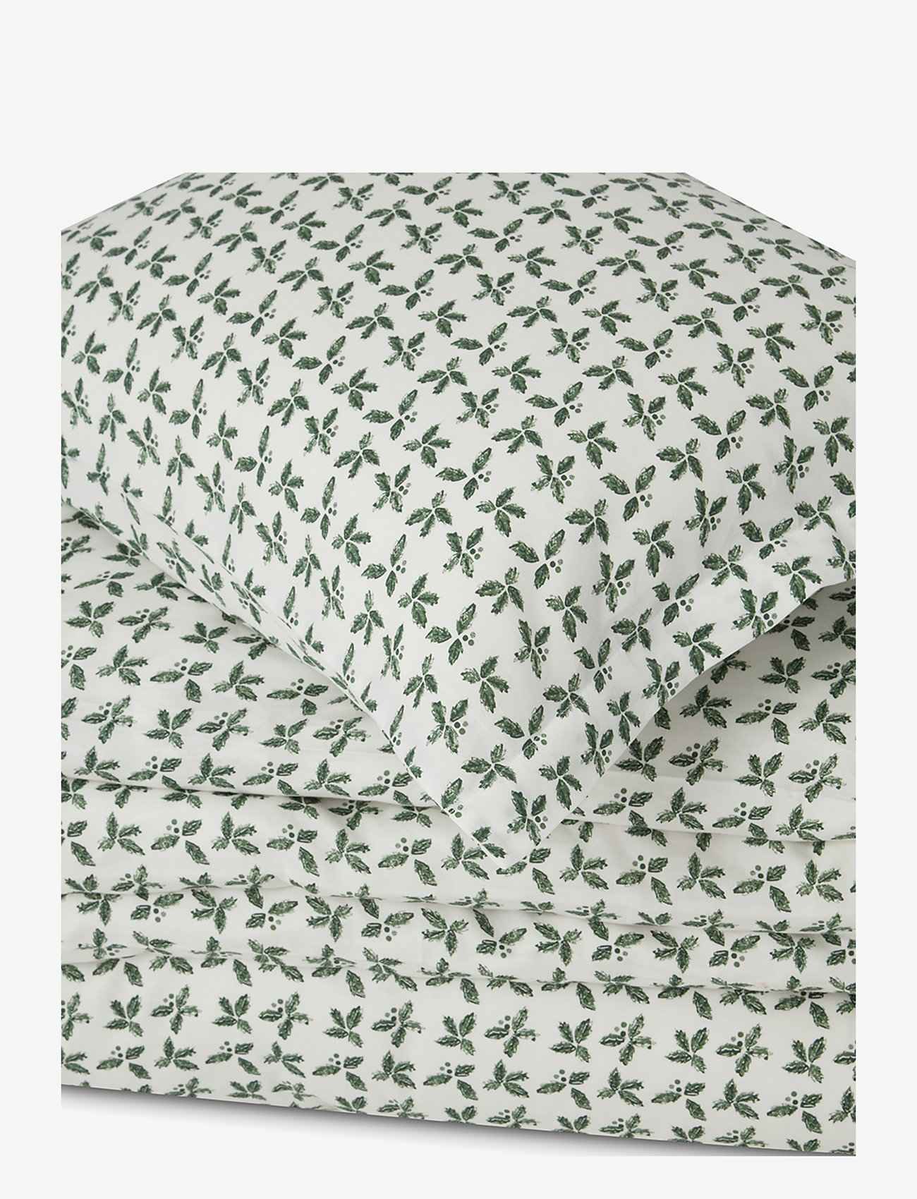 Lexington Home - Holly Printed Cotton Sateen Bed Set - pussilakanasetit - white/green - 1