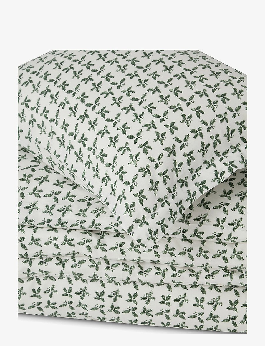 Lexington Home - Holly Printed Cotton Sateen Bed Set - voodiriiete komplektid - white/green - 1