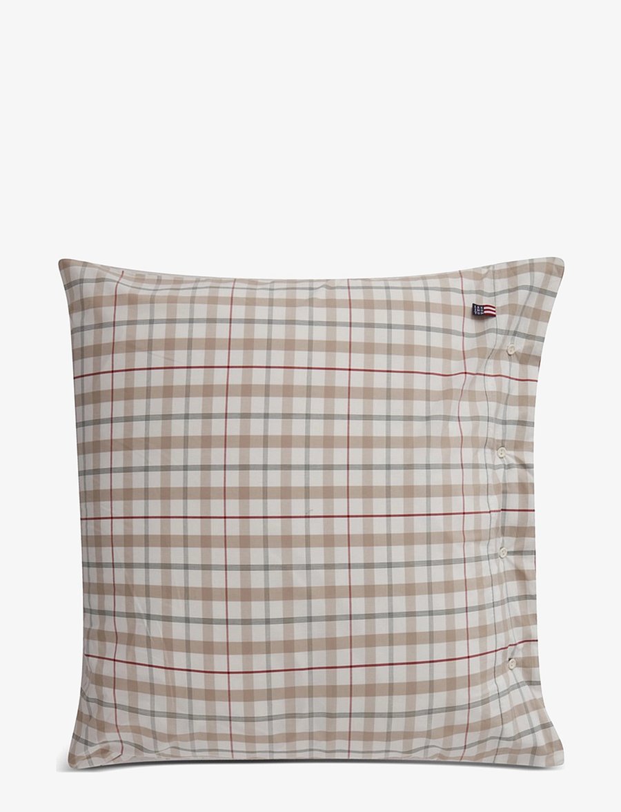 Lexington Home - Checked Cotton Poplin Pillowcase - white multi - 0