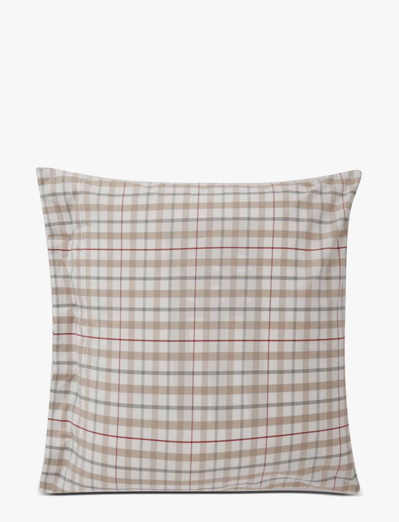 Lexington Home - Checked Cotton Poplin Pillowcase - white multi - 1