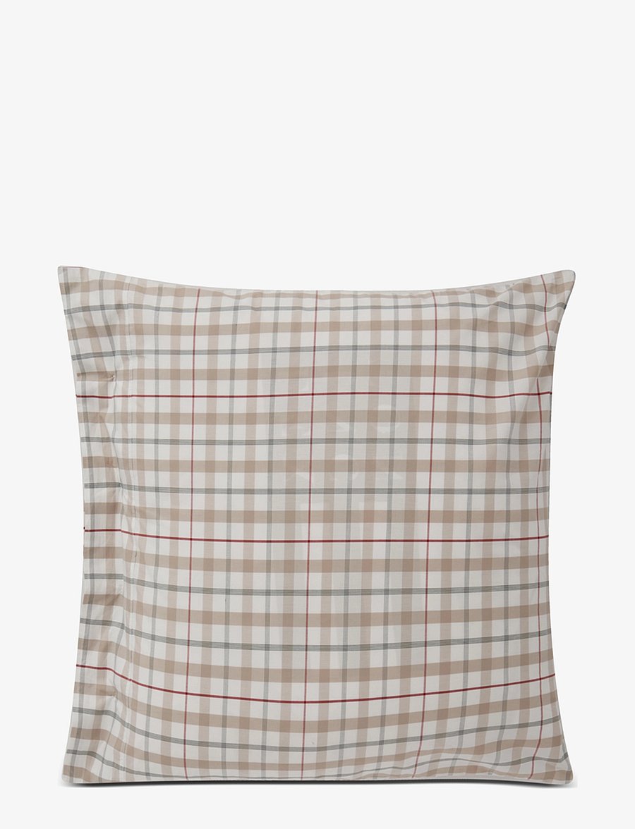 Lexington Home - Checked Cotton Poplin Pillowcase - white multi - 1