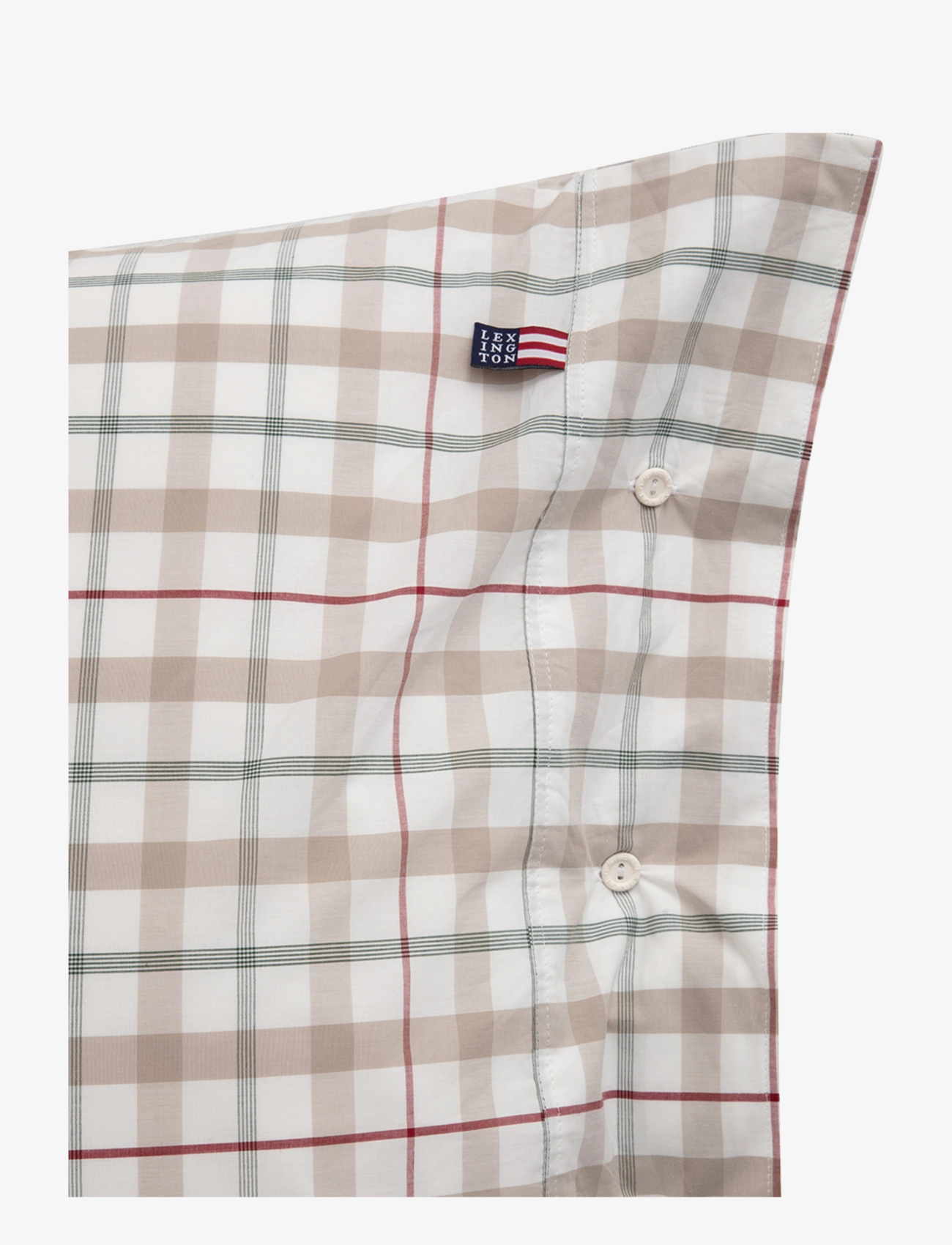 Lexington Home - Checked Cotton Poplin Pillowcase - white multi - 2