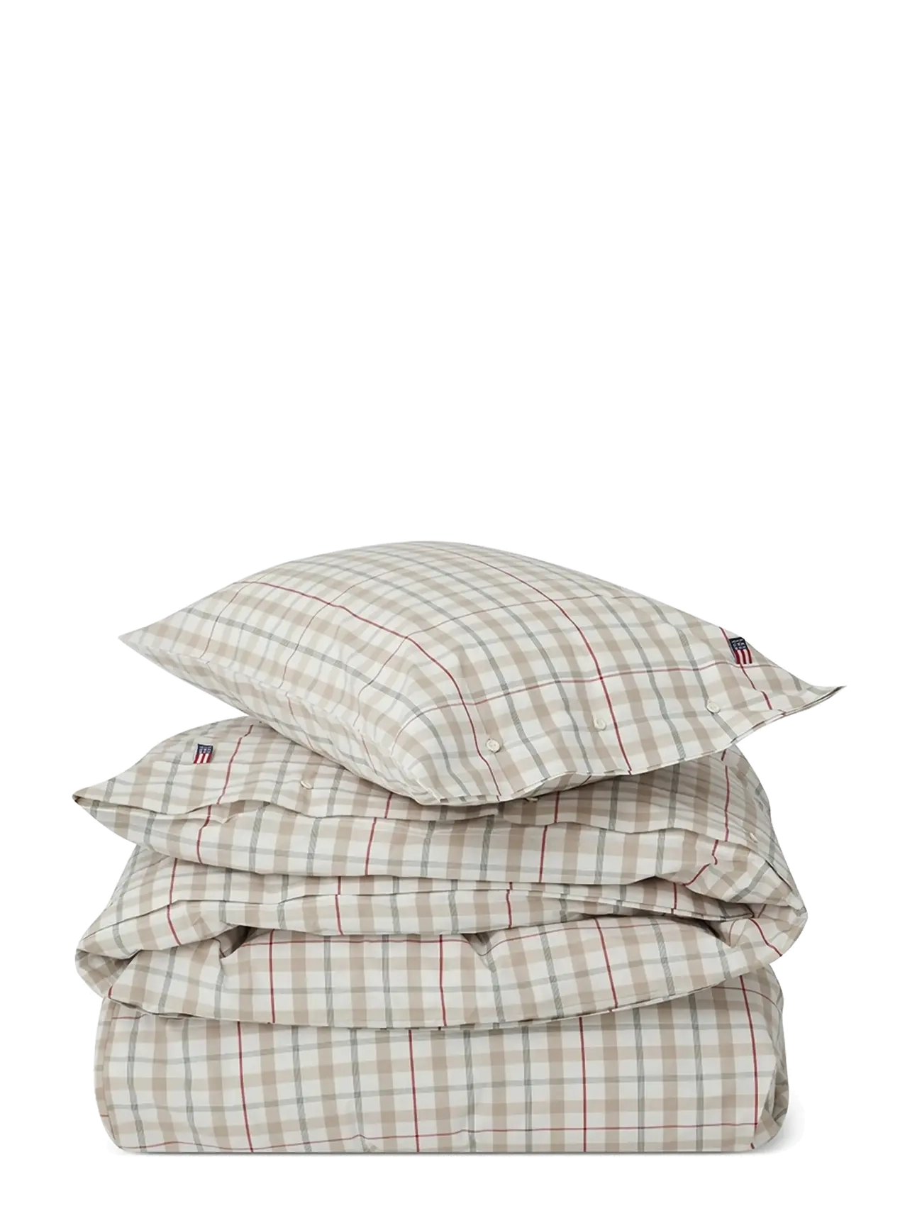 Lexington Home Checked Cotton Poplin Bed Set - Tekstiler - WHITE MULTI / multi
