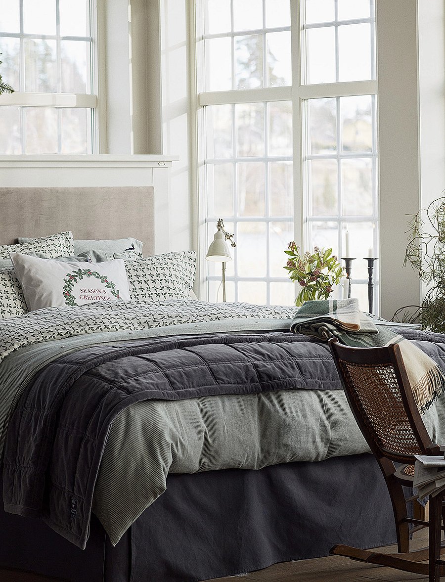 Lexington Home - Quilted Cotton Velvet Bedspread - gray - 4
