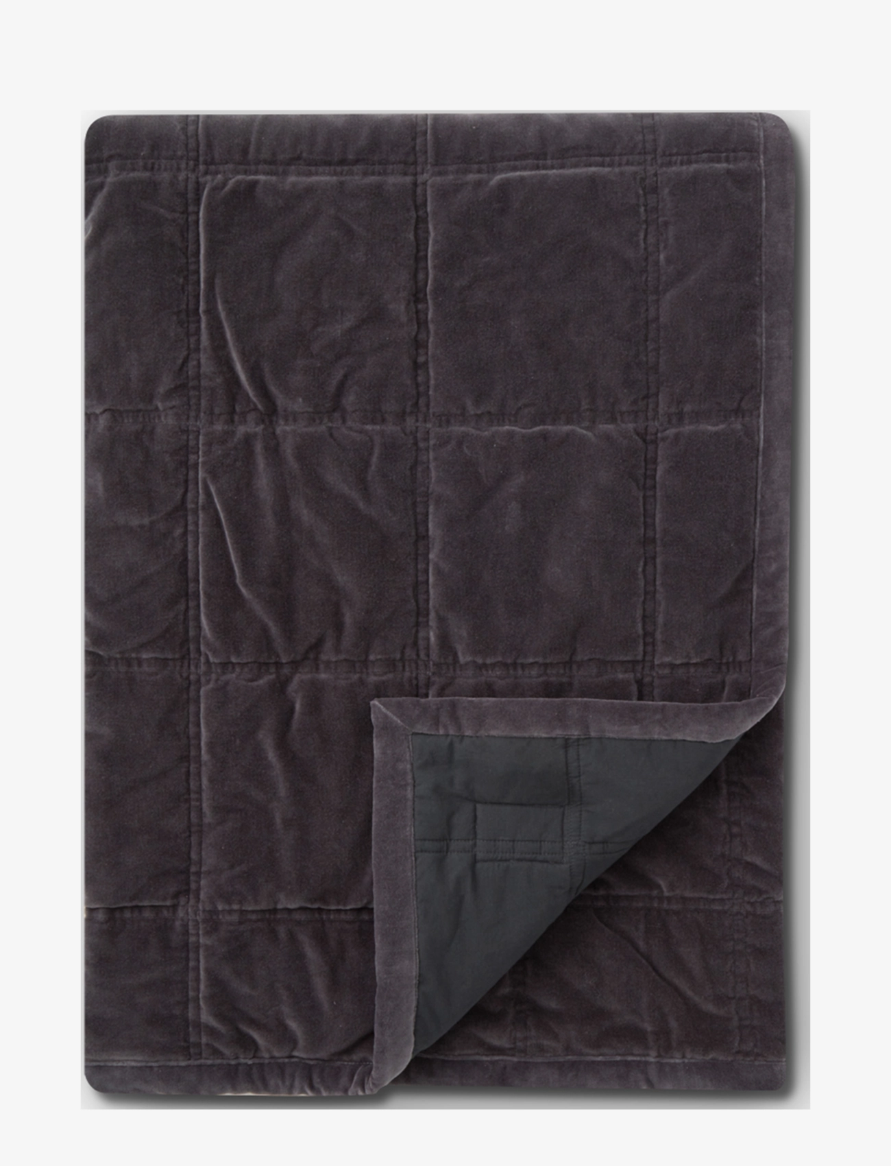 Lexington Home - Quilted Cotton Velvet Bedspread - gray - 2