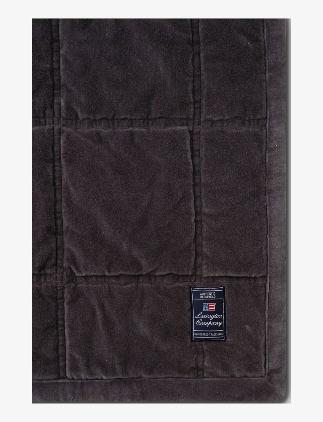Lexington Home - Quilted Cotton Velvet Bedspread - gray - 3