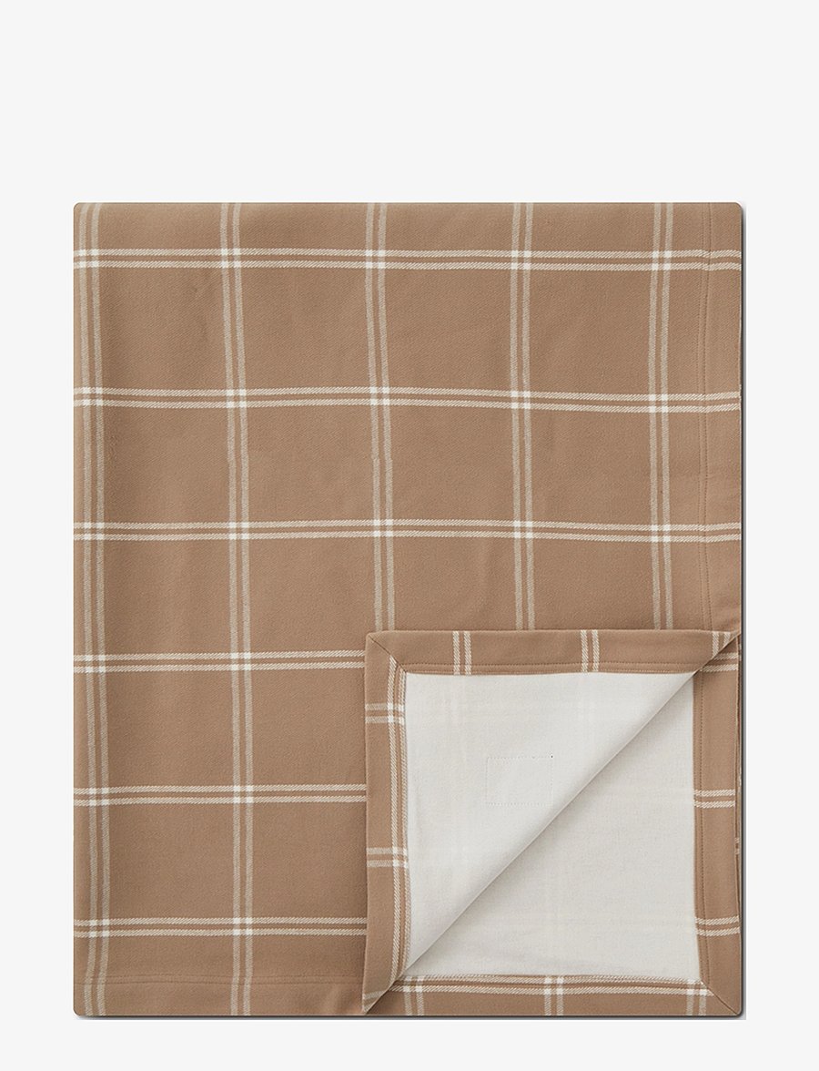 Lexington Home - Checked Brushed Cotton Bedspread - beige/off white - 1