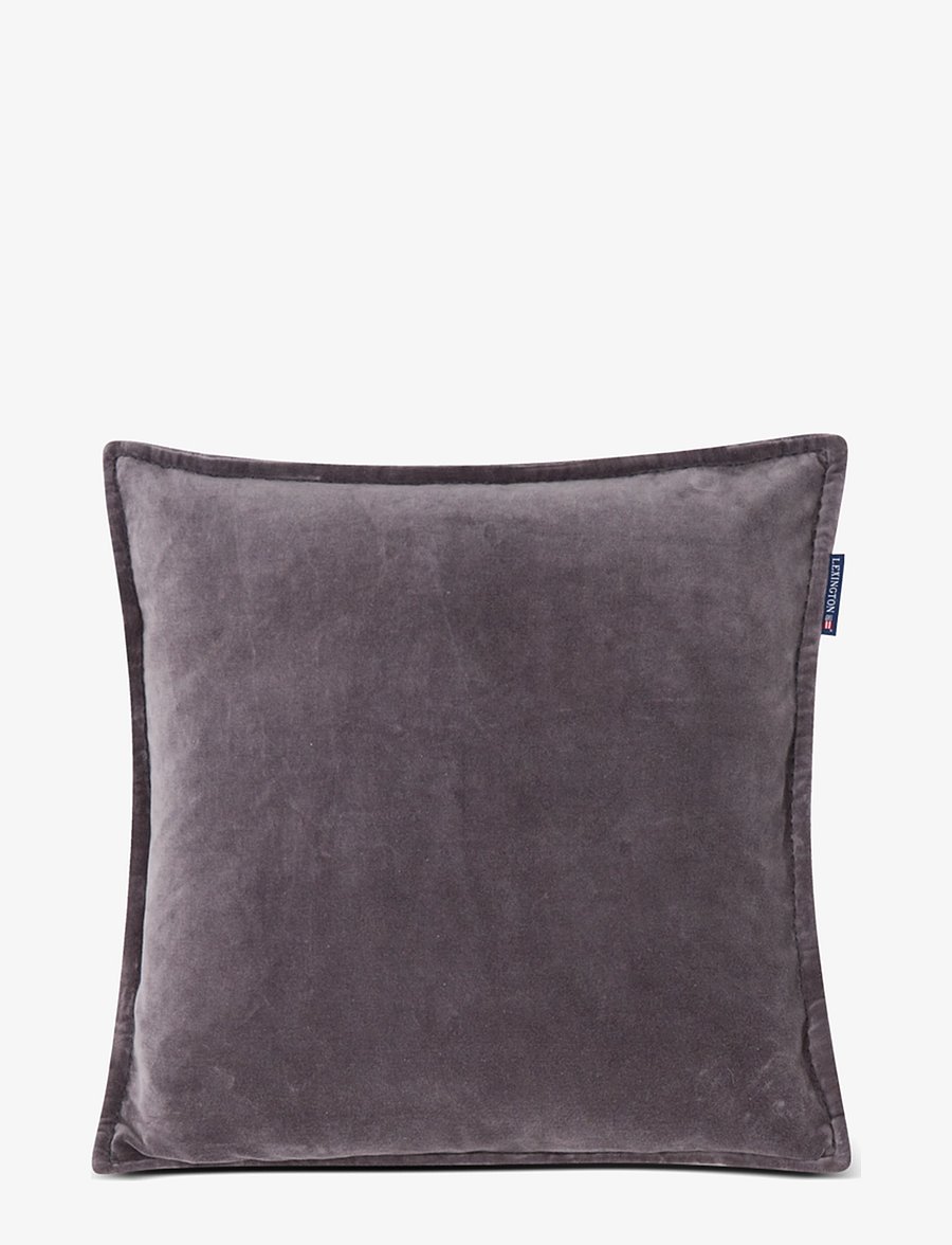 Lexington Home - Velvet Cotton Pillow Cover - gray - 0