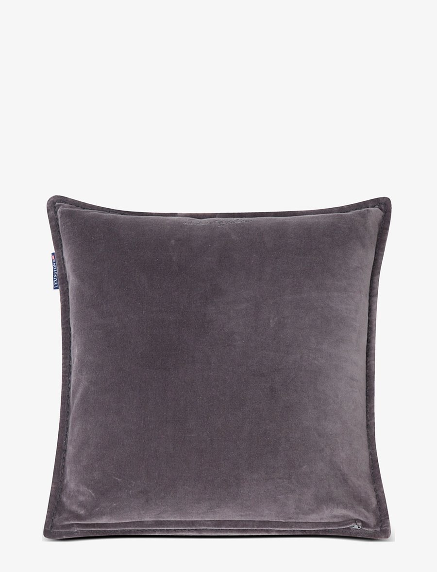 Lexington Home - Velvet Cotton Pillow Cover - gray - 1