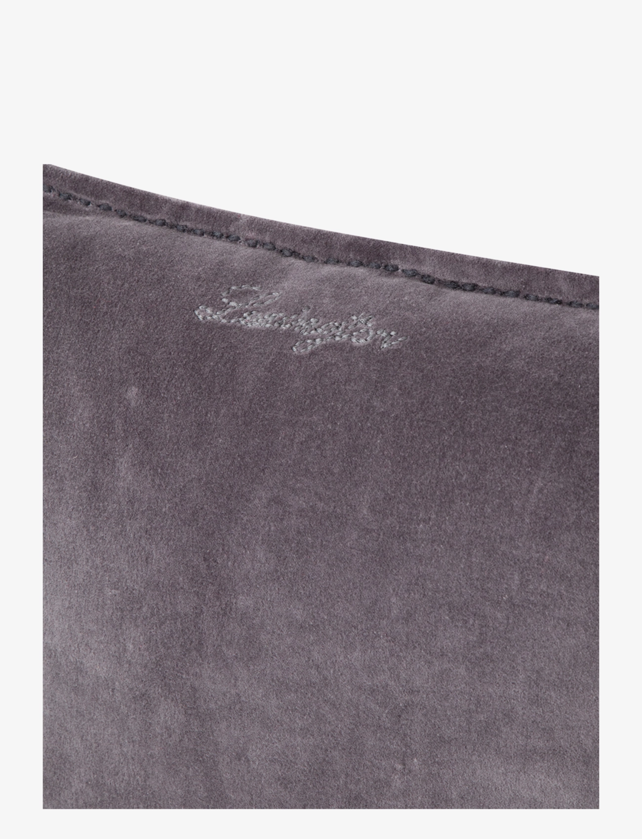 Lexington Home - Velvet Cotton Pillow Cover - gray - 3