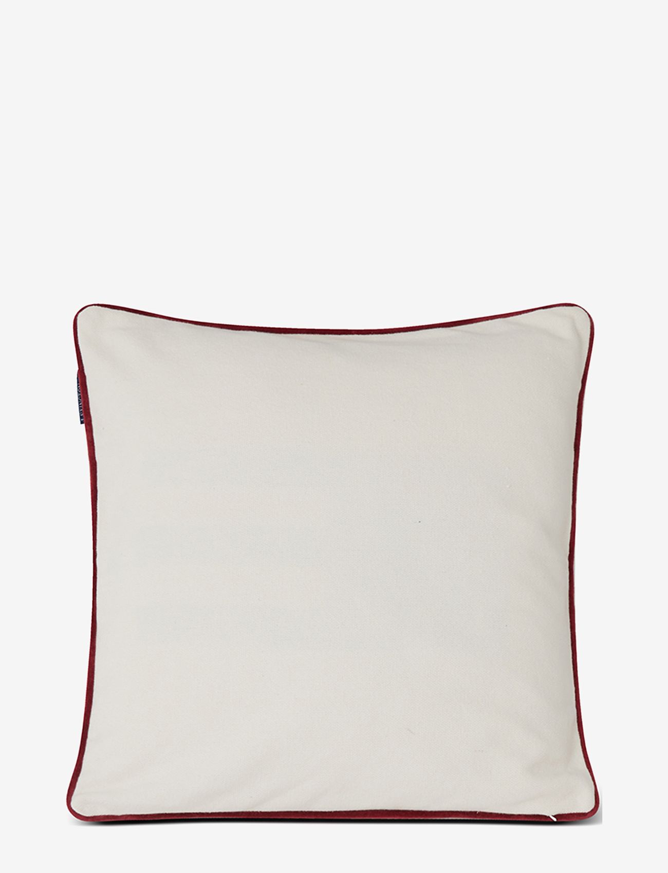 Lexington Home - Seasons Greatings Recycled Cotton Pillow Cover - cushion covers - off white/red - 1